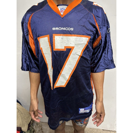 Men’s NFL Equipment Large Reebok Denver Broncos Football Jersey 17 Watts