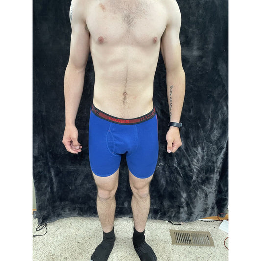 Men’s Royal Blue Hanes Small Boxer Briefs