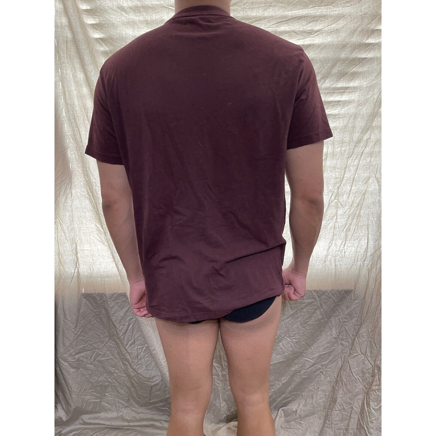 men's maroon american eagle medium standard fit t-shirt